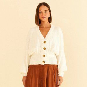 Off-White Bubble Knit Cardigan (NWT)